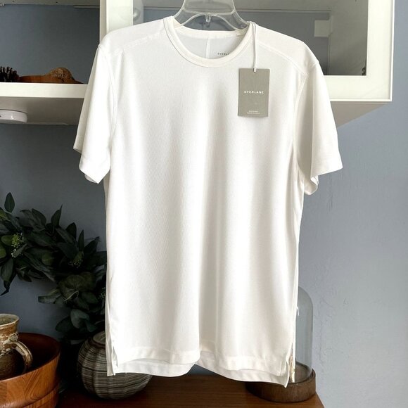 Everlane Uniform The Sport Crew Neck Short Sleeve Tee White Mens - Picture 3 of 6